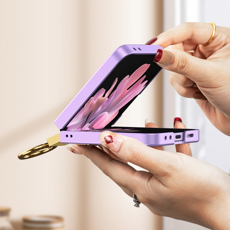 For Samsung Galaxy Z Flip6 GKK Integrated Ultra-thin Phone Case with Z Ring Holder(Purple) - Galaxy Z Flip6 5G Cases by GKK | Online Shopping South Africa | PMC Jewellery | Buy Now Pay Later Mobicred