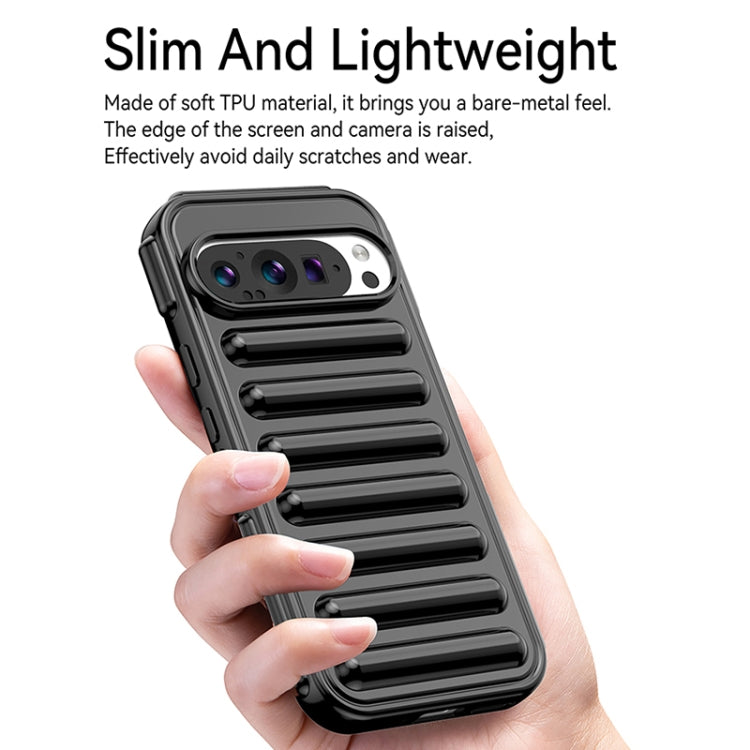 For Google Pixel 9 Capsule Series Candy Color TPU Phone Case(Transparent Grey) - Google Cases by PMC TechLife | Online Shopping South Africa | PMC TechLife | Buy Now Pay Later Mobicred