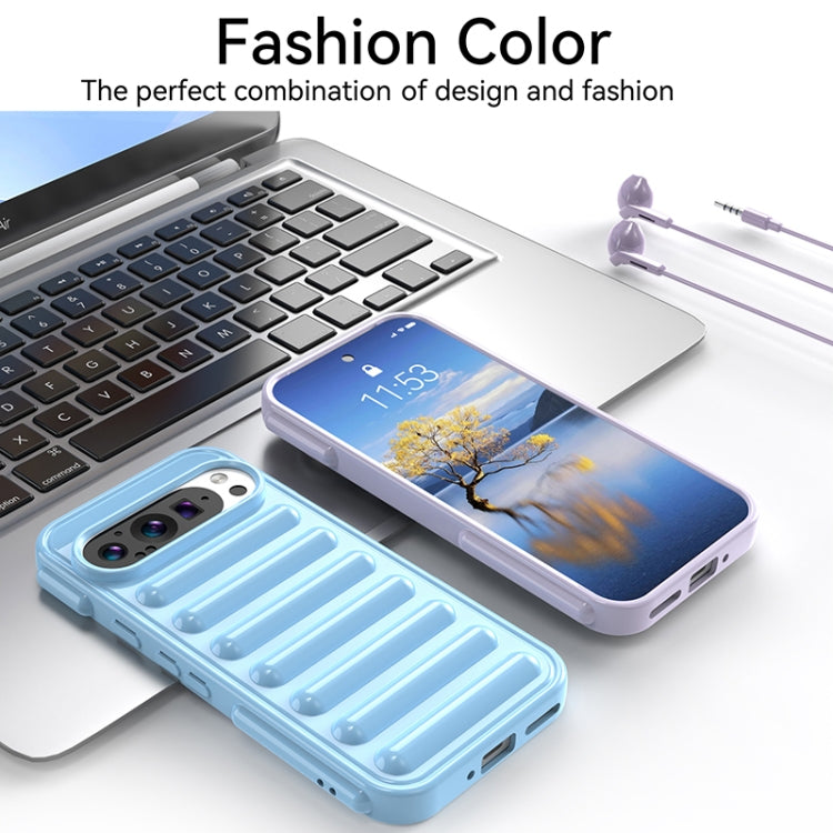 For Google Pixel 9 Capsule Series Candy Color TPU Phone Case(Transparent Grey) - Google Cases by PMC TechLife | Online Shopping South Africa | PMC TechLife | Buy Now Pay Later Mobicred