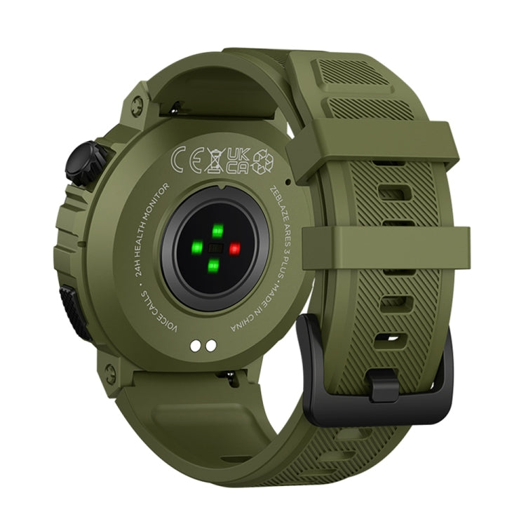 Zeblaze Ares 3 Plus 1.43 inch Fitness & Wellness Smart Watch Supports 24H Health Monitoring(Wild Green) - Smart Watches by Zeblaze | Online Shopping South Africa | PMC Jewellery | Buy Now Pay Later Mobicred