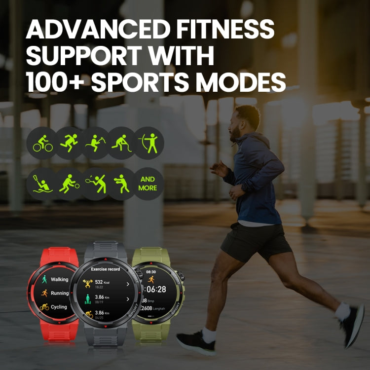 Zeblaze Ares 3 Plus 1.43 inch Fitness & Wellness Smart Watch Supports 24H Health Monitoring(Flame Red) - Smart Watches by Zeblaze | Online Shopping South Africa | PMC Jewellery | Buy Now Pay Later Mobicred