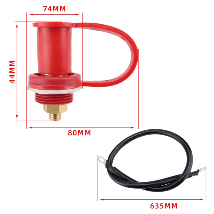Pair 250A Car Stud Battery Charger Binding Post(Black + Red) - free shipping - PMC Jewellery - Order now!
