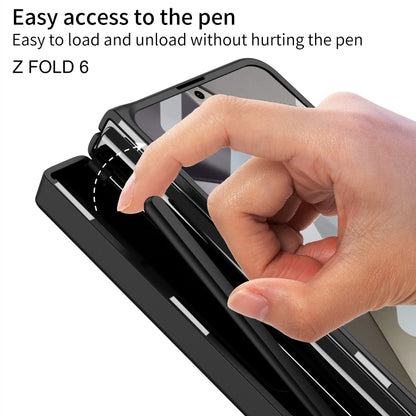 For Samsung Galaxy Z Fold6 GKK Integrated Folding Alloy Shell PC Phone Case with Pen Box, Not Included Pen(Black) - Galaxy Z Fold6 5G Cases by GKK | Online Shopping South Africa | PMC Jewellery | Buy Now Pay Later Mobicred