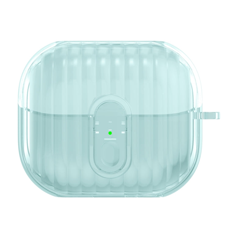 For Samsung Galaxy Buds3 Shell Look Earbuds Box Protective Case with Security Lock(Transparent Blue) - free shipping - PMC Jewellery - Order now!