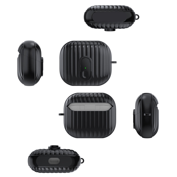 For Samsung Galaxy Buds3 Shell Look Earbuds Box Protective Case with Security Lock(Transparent Blue) - free shipping - PMC Jewellery - Order now!