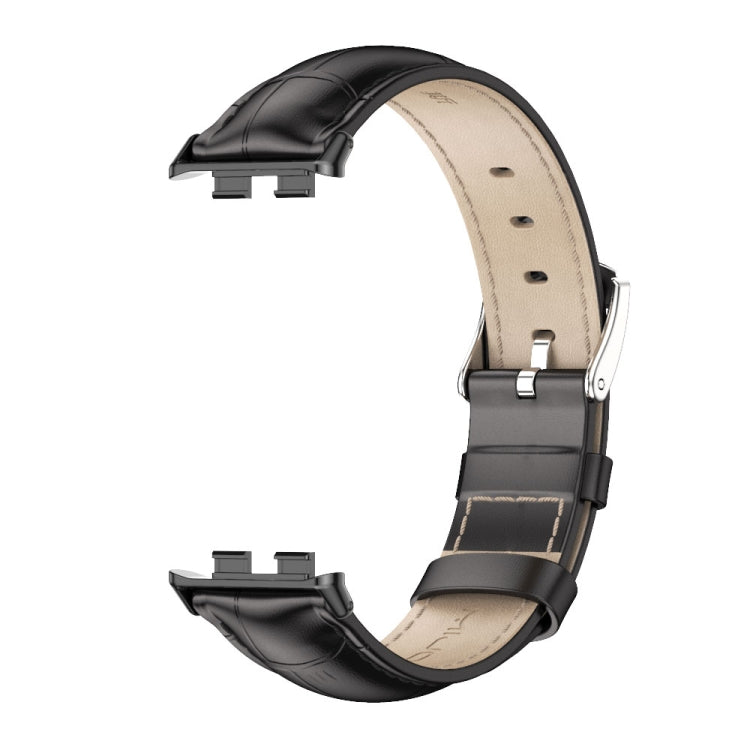 For Honor Band 10 / 9 MIJOBS Cowhide Leather Watch Band(Bamboo Black) - free shipping - PMc TechLife - Order now!
