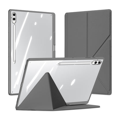 For Samsung Galaxy Tab S10 Ultra DUX DUCIS Magi Series Smart Leather Tablet Case(Grey) - Tab S10 Ultra Cases by DUX DUCIS | Online Shopping South Africa | PMC Jewellery | Buy Now Pay Later Mobicred