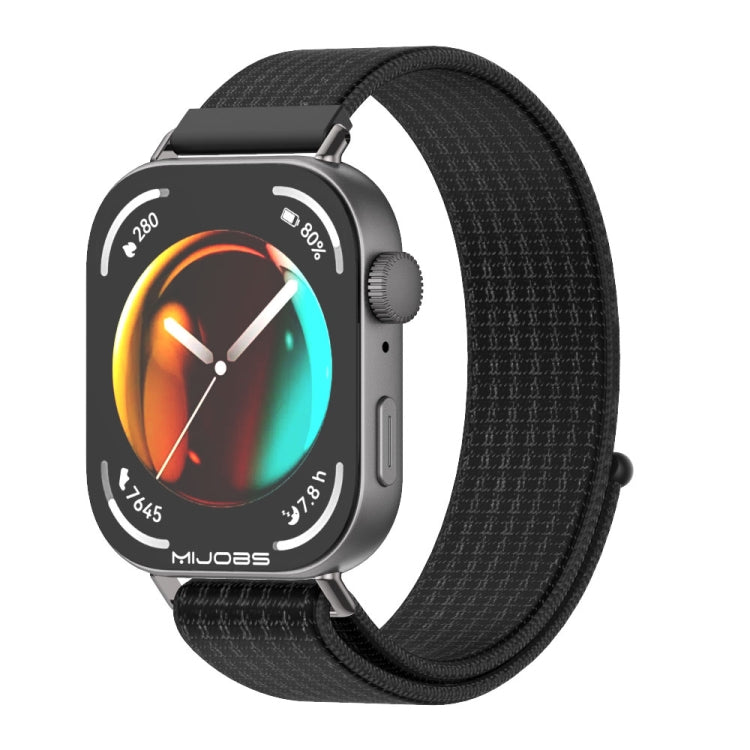 For Huawei Watch Fit3 MIJOBS Breathable Nylon Loop Watch Band(Black) - free shipping - PMc TechLife - Order now!