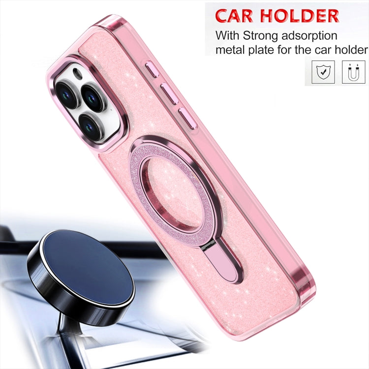 For iPhone 16 Glitter Ring Holder MagSafe Phone Case(Purple) - free shipping - PMC TechLife - Order now!