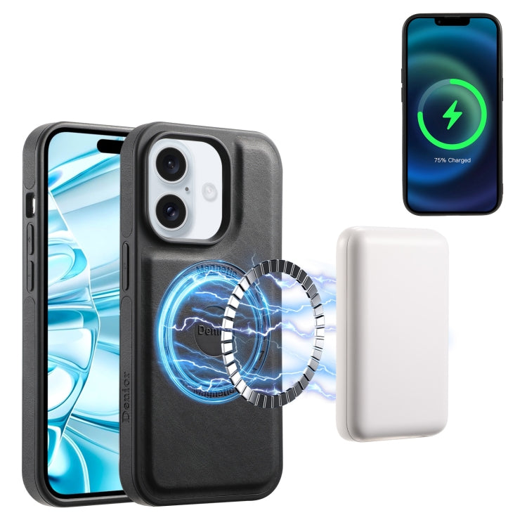 For iPhone 16 Plus Denior A13 Skin Feel MagSafe Phone Case(Black) - free shipping - PMC Jewellery - Order now!