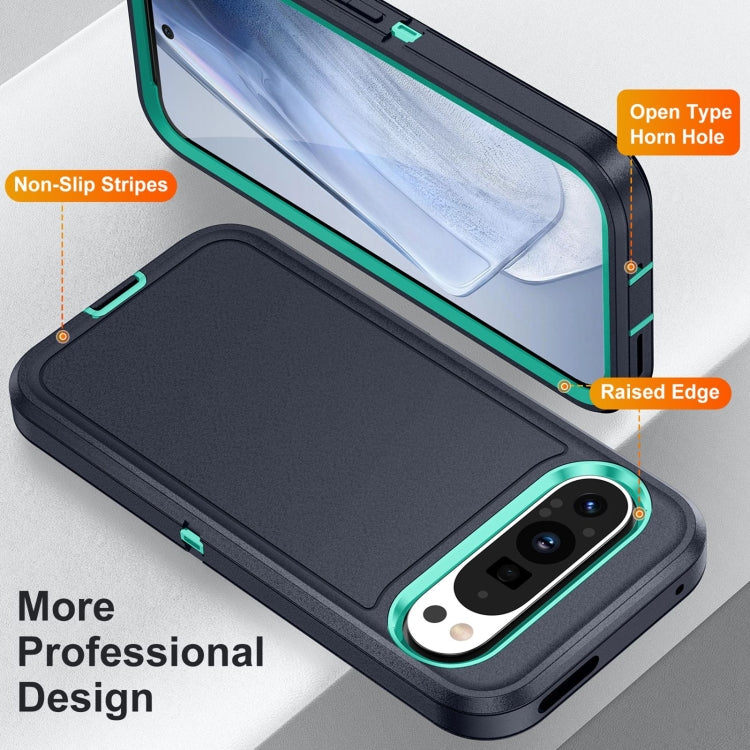 For Google Pixel 9 Life Waterproof Rugged PC + Silicone Phone Case(Dark Blue + Light Blue) - Google Cases by PMC TechLife | Online Shopping South Africa | PMC TechLife | Buy Now Pay Later Mobicred