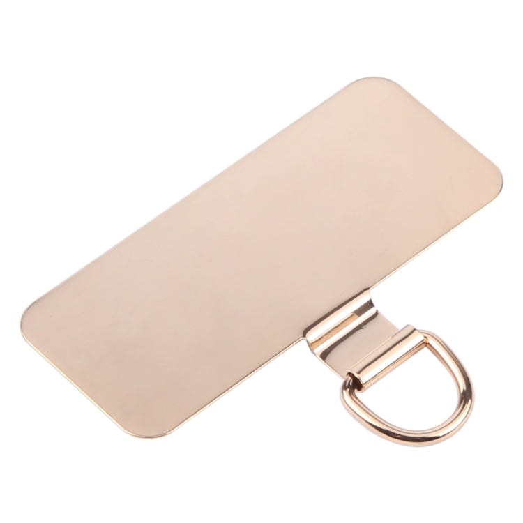 Rectangle Metal Mobile Phone Lanyard Fixing Gasket(Gold) - free shipping - PMc TechLife - Order now!