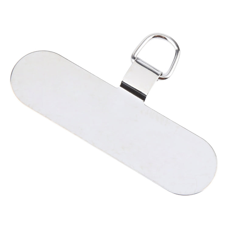 Oval Metal Mobile Phone Lanyard Fixing Gasket(Silver) - free shipping - PMc TechLife - Order now!