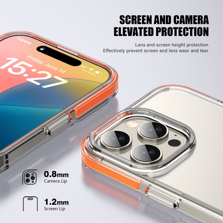 For iPhone 16 Plus TPE Airbag TPU+ PC Full Coverage Phone Case(Orange) - iPhone 16 Plus Cases by PMC TechLife | Online Shopping South Africa | PMC TechLife | Buy Now Pay Later Mobicred
