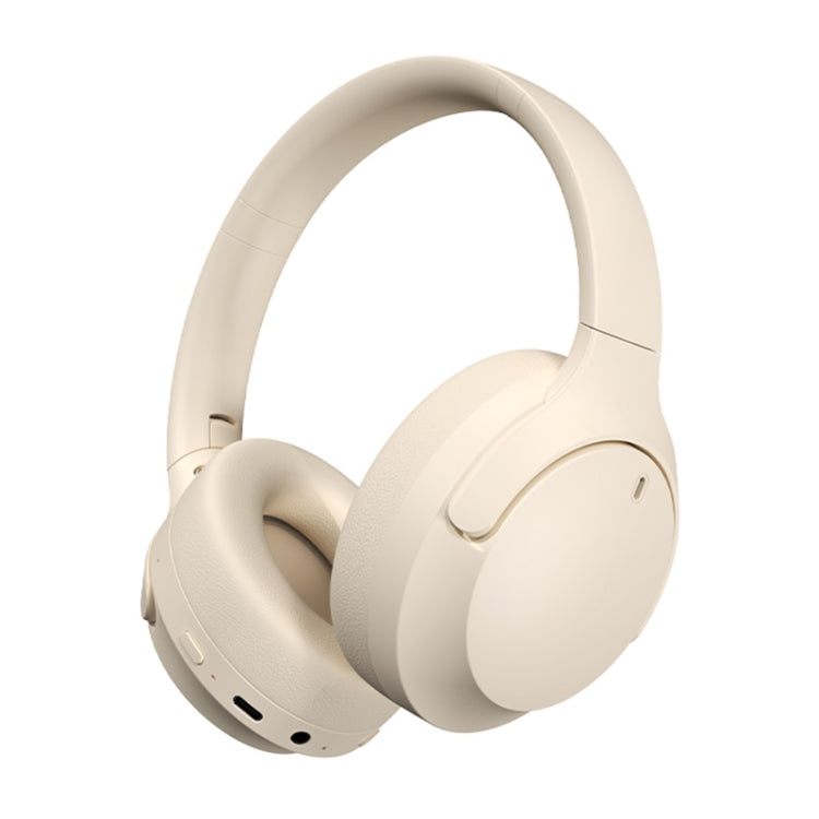 NC10 ANC Active Noise Reduction Head-mounted Bluetooth Earphone(Beige) - Headset & Headphone by PMC Jewellery | Online Shopping South Africa | PMC Jewellery | Buy Now Pay Later Mobicred