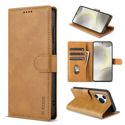 For Huawei Pura 70 Ultra N.BEKUS CSJ-P1 Solid Color Leather Phone Case(Brown) - Huawei Cases by N.BEKUS | Online Shopping South Africa | PMC Jewellery | Buy Now Pay Later Mobicred