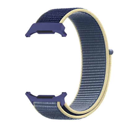 For Samsung Galaxy Watch Ultra 47mm Plastic Connector Nylon Loop Watch Band(Ice Blue) - Watch Bands by PMC Jewellery | Online Shopping South Africa | PMC Jewellery | Buy Now Pay Later Mobicred