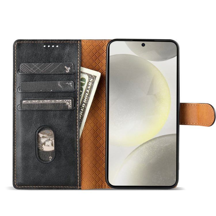 For OPPO Reno11 F 5G N.BEKUS CSJ-P1 Solid Color Leather Phone Case(Black) - OPPO Cases by N.BEKUS | Online Shopping South Africa | PMC Jewellery | Buy Now Pay Later Mobicred