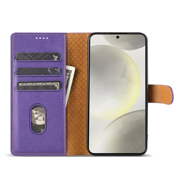 For OPPO Reno11 Pro 5G Global N.BEKUS CSJ-P1 Solid Color Leather Phone Case(Purple) - Reno11 Pro Cases by N.BEKUS | Online Shopping South Africa | PMC Jewellery | Buy Now Pay Later Mobicred