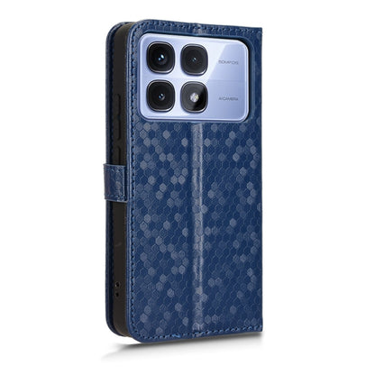 For Redmi K70 Ultra Honeycomb Dot Texture Leather Phone Case(Blue) - Xiaomi Cases by PMC Jewellery | Online Shopping South Africa | PMC Jewellery | Buy Now Pay Later Mobicred