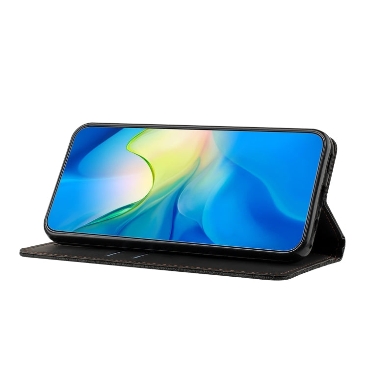 For Google Pixel 9 Pro XL Ethnic Embossed Adsorption Leather Phone Case(Black) - Google Cases by PMC TechLife | Online Shopping South Africa | PMC TechLife | Buy Now Pay Later Mobicred