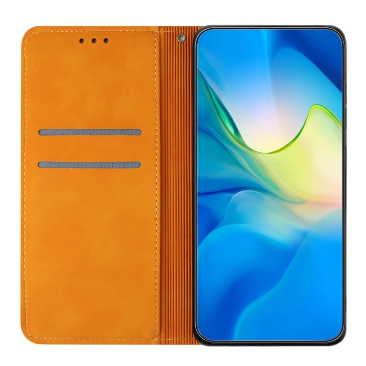 For Google Pixel 9 / 9 Pro Ethnic Embossed Adsorption Leather Phone Case(Yellow) - free shipping - PMC TechLife - Order now!