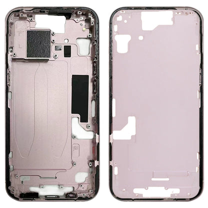 For iPhone 15 Middle Frame Bezel Plate with Side Keys + Card Tray, Version:China Version(Pink) - LCD Related Parts by PMC Jewellery | Online Shopping South Africa | PMC Jewellery | Buy Now Pay Later Mobicred