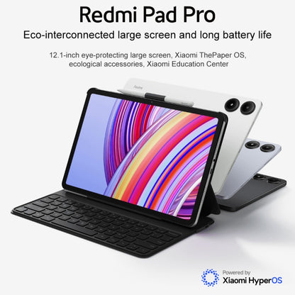 Xiaomi Redmi Pad Pro 12.1 inch Tablet PC Global, 6GB+128GB, HyperOS Qualcomm Snapdragon 7s Gen2 Octa Core, 10000mAh Battery(Black) - Other by Xiaomi | Online Shopping South Africa | PMC Jewellery | Buy Now Pay Later Mobicred