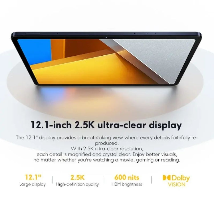 Xiaomi Poco Pad 12.1 inch Tablet PC Global, 8GB+256GB, HyperOS Qualcomm Snapdragon 7s Gen2 Octa Core, 10000mAh Battery(Blue) - Other by Xiaomi | Online Shopping South Africa | PMC Jewellery | Buy Now Pay Later Mobicred