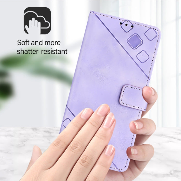 For Redmi K70 Ultra 5G Global Skin-feel Embossed Leather Phone Case(Light Purple) - Xiaomi Cases by PMC Jewellery | Online Shopping South Africa | PMC Jewellery | Buy Now Pay Later Mobicred