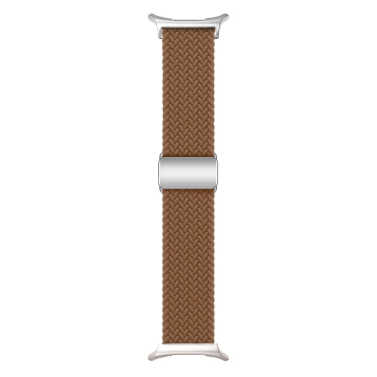 For Samsung Galaxy Watch Ultra 47mm Nylon Loop Magnetic Buckle Watch Band(Brown) - Watch Bands by PMC Jewellery | Online Shopping South Africa | PMC Jewellery | Buy Now Pay Later Mobicred