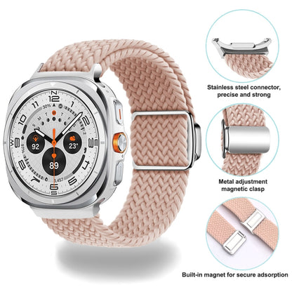 For Samsung Galaxy Watch Ultra 47mm Nylon Loop Magnetic Buckle Watch Band(Starlight Color) - Watch Bands by PMC Jewellery | Online Shopping South Africa | PMC Jewellery | Buy Now Pay Later Mobicred