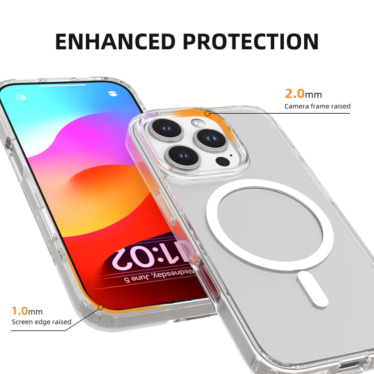 For iPhone 16 Plus Mutural Ice Series MagSafe Magnetic TPU Phone Case(Transparent) - iPhone 16 Plus Cases by Mutural | Online Shopping South Africa | PMC Jewellery | Buy Now Pay Later Mobicred