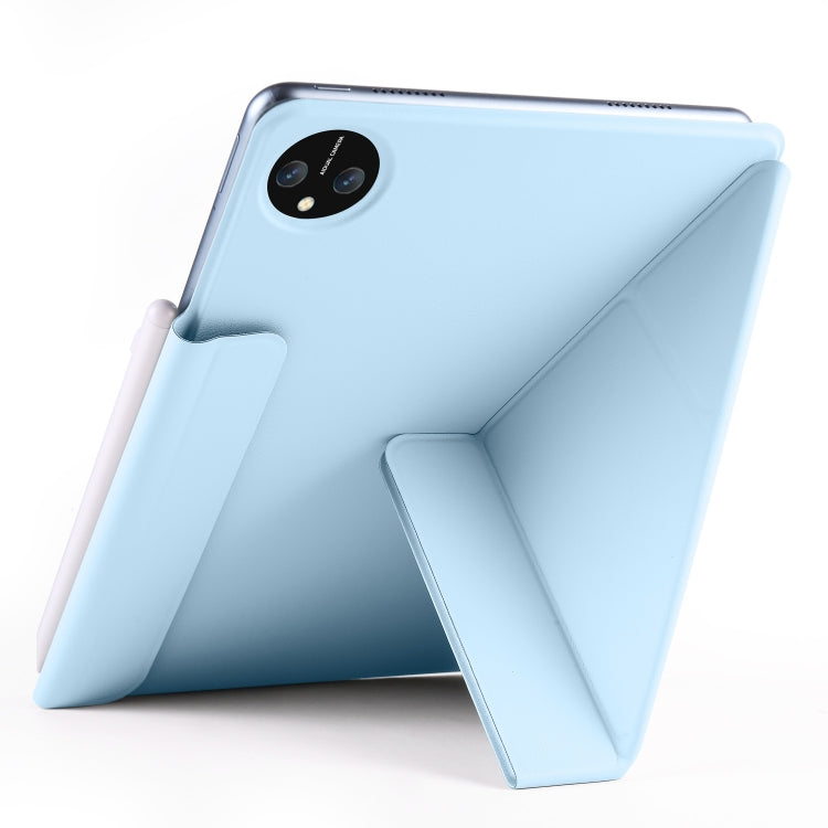 For Honor MagicPad 2 12.3 Fixed Buckle Magnetic Deformation Leather Tablet Case(Ice Blue) - Honor by PMC TechLife | Online Shopping South Africa | PMC TechLife | Buy Now Pay Later Mobicred
