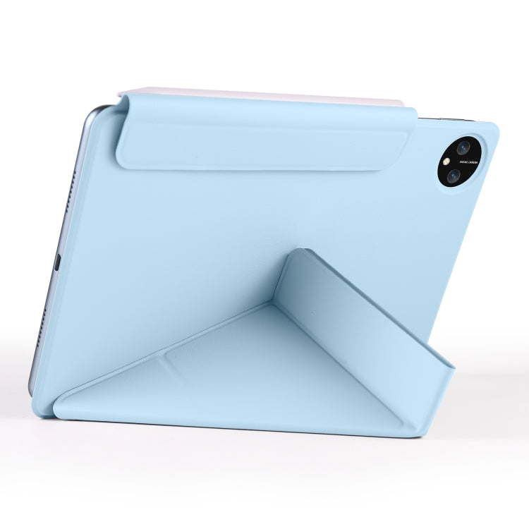 For Honor MagicPad 2 12.3 Fixed Buckle Magnetic Deformation Leather Tablet Case(Ice Blue) - Honor by PMC TechLife | Online Shopping South Africa | PMC TechLife | Buy Now Pay Later Mobicred
