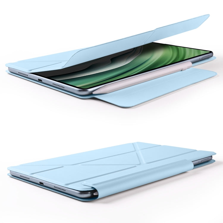 For Honor MagicPad 2 12.3 Fixed Buckle Magnetic Deformation Leather Tablet Case(Ice Blue) - Honor by PMC TechLife | Online Shopping South Africa | PMC TechLife | Buy Now Pay Later Mobicred
