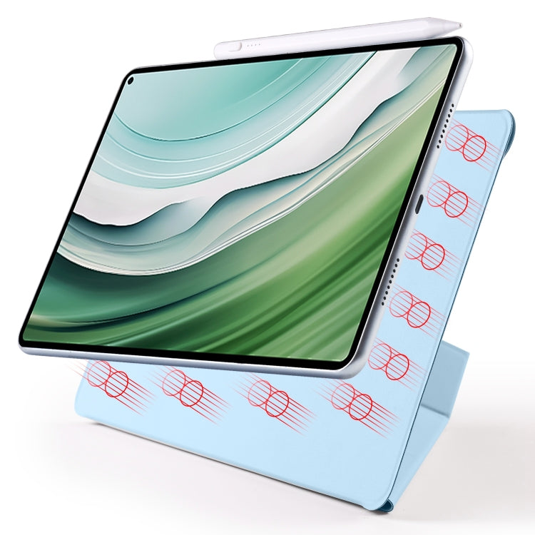 For Honor MagicPad 2 12.3 Fixed Buckle Magnetic Deformation Leather Tablet Case(Ice Blue) - Honor by PMC TechLife | Online Shopping South Africa | PMC TechLife | Buy Now Pay Later Mobicred
