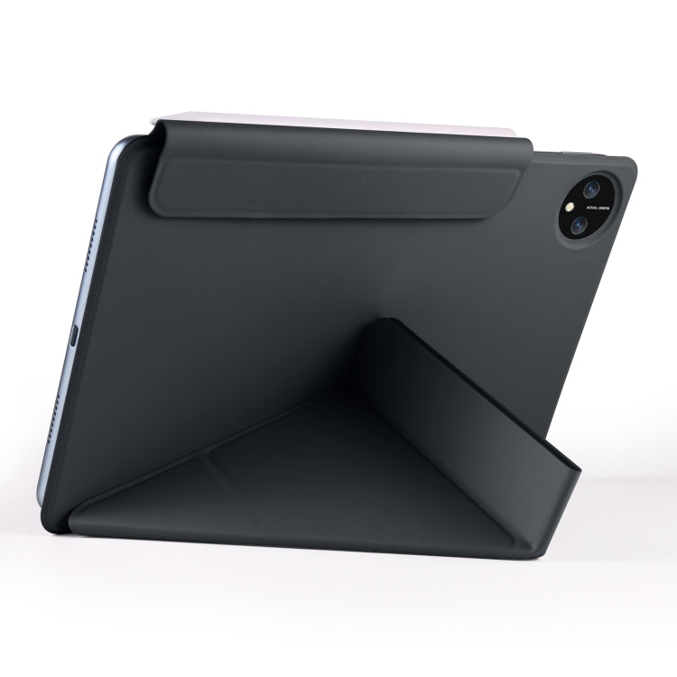 For Honor MagicPad 2 12.3 Fixed Buckle Magnetic Deformation Leather Tablet Case(Black) - Honor by PMC TechLife | Online Shopping South Africa | PMC TechLife | Buy Now Pay Later Mobicred