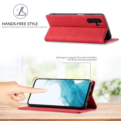 For Samsung Galaxy S24 FE 5G LC.IMEEKE Strong Magnetism Microfiber Leather Phone Case(Red) - Galaxy S24 FE 5G Cases by LC.IMEEKE | Online Shopping South Africa | PMC Jewellery | Buy Now Pay Later Mobicred