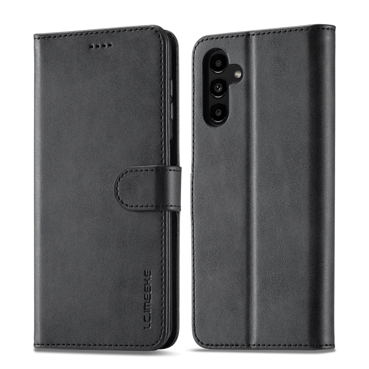 For Samsung Galaxy S24 FE 5G LC.IMEEKE Calf Texture Leather Phone Case(Black) - free shipping - PMC Jewellery - Order now!