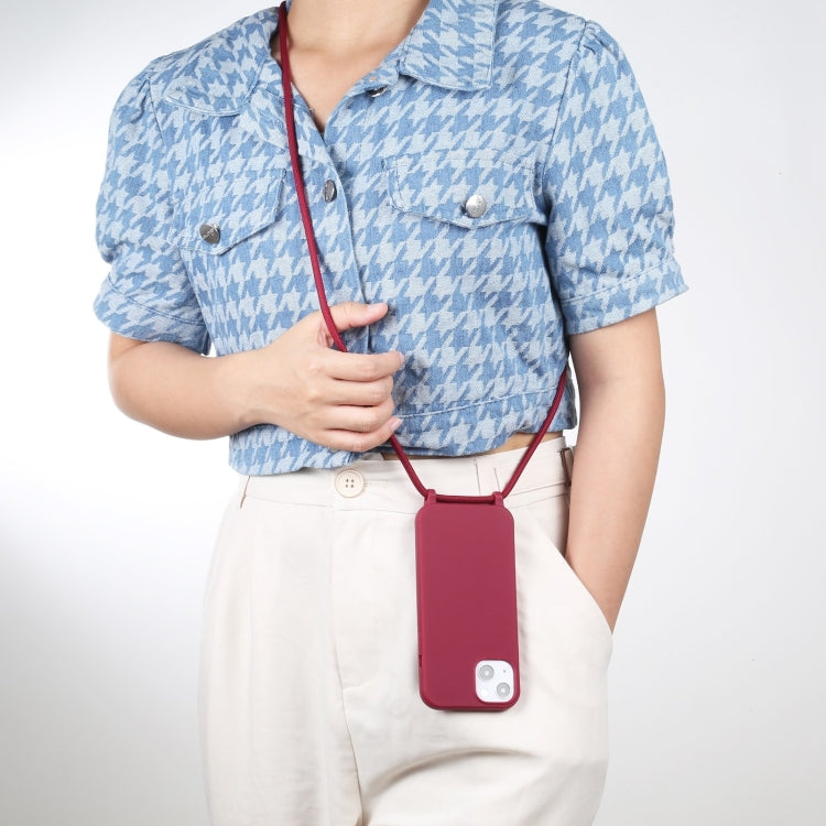 For iPhone 16 Pro Candy Colors TPU Protective Phone Case with Lanyard (Red) - free shipping - PMC TechLife - Order now!