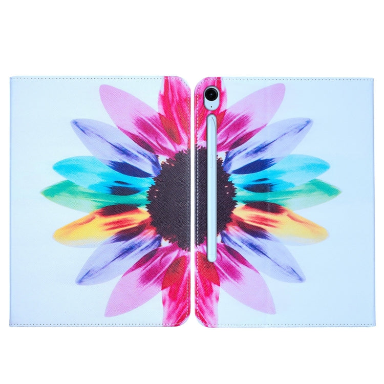 For Samsung Galaxy Tab S9 / S9 FE Colored Drawing Leather Tablet Case(Sun Flower) - free shipping - PMC Jewellery - Order now!