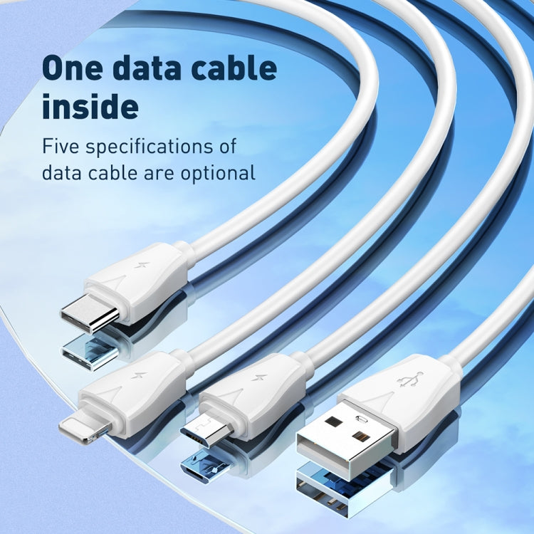 LDNIO Q334 32W Type-C + Dual USB Port Charger with 1m USB-C / Type-C Data Cable, Plug Type:EU Plug(White) - USB Charger by LDNIO | Online Shopping South Africa | PMC Jewellery | Buy Now Pay Later Mobicred