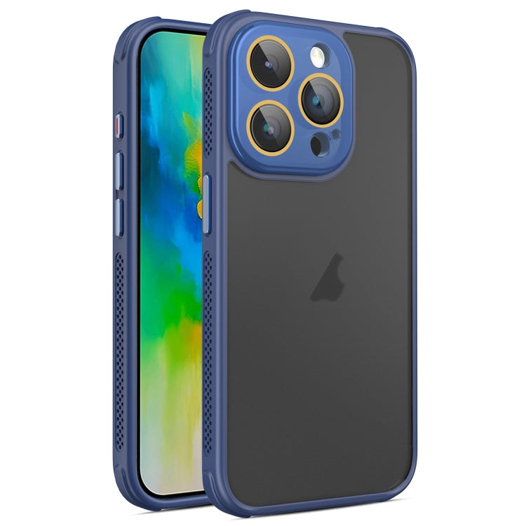 For iPhone 16 Pro Side Cooling Skin Feel Frosted Phone Case(Blue) - iPhone 16 Pro Cases by PMC TechLife | Online Shopping South Africa | PMC TechLife | Buy Now Pay Later Mobicred