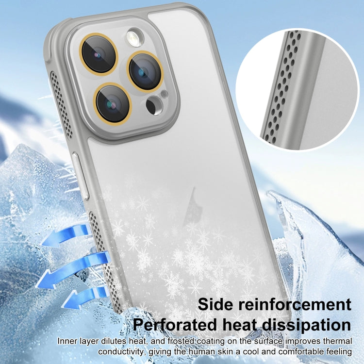 For iPhone 16 Pro Max Side Cooling Skin Feel Frosted Phone Case(Black) - iPhone 16 Pro Max Cases by PMC TechLife | Online Shopping South Africa | PMC TechLife | Buy Now Pay Later Mobicred