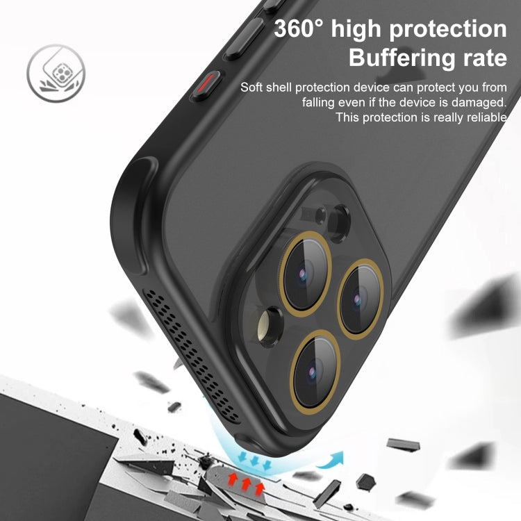 For iPhone 16 Pro Side Cooling Skin Feel Frosted Phone Case(Blue) - iPhone 16 Pro Cases by PMC TechLife | Online Shopping South Africa | PMC TechLife | Buy Now Pay Later Mobicred