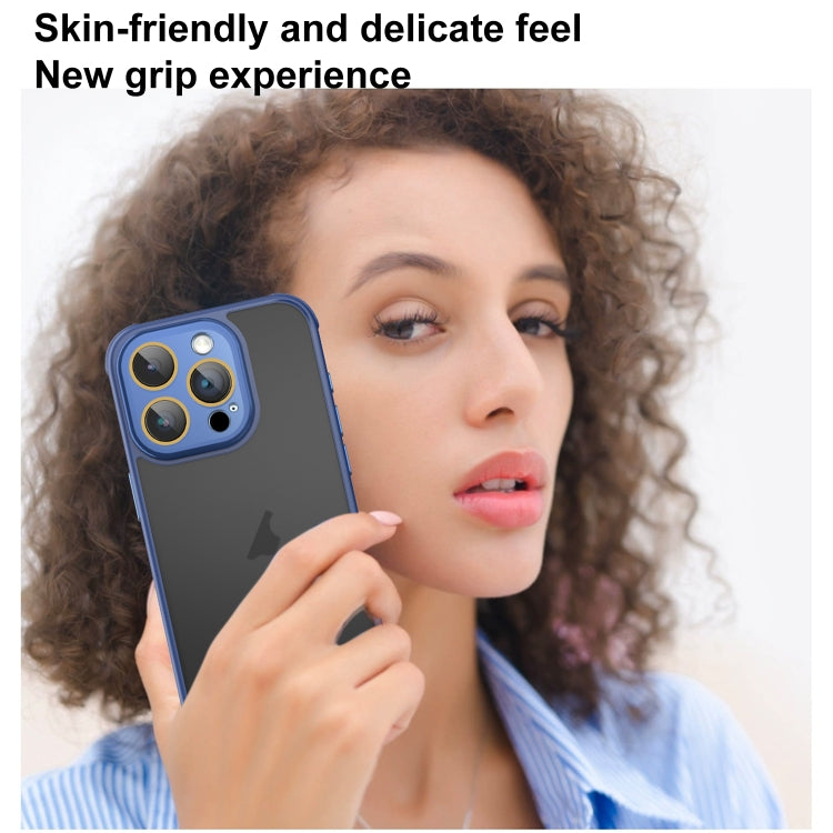 For iPhone 16 Pro Side Cooling Skin Feel Frosted Phone Case(Blue) - iPhone 16 Pro Cases by PMC TechLife | Online Shopping South Africa | PMC TechLife | Buy Now Pay Later Mobicred