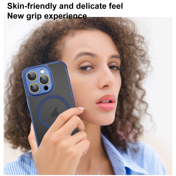 For iPhone 16 Plus Side Cooling Skin Feel Frosted MagSafe Magnetic Phone Case(Sky Blue) - iPhone 16 Plus Cases by PMC TechLife | Online Shopping South Africa | PMC TechLife | Buy Now Pay Later Mobicred