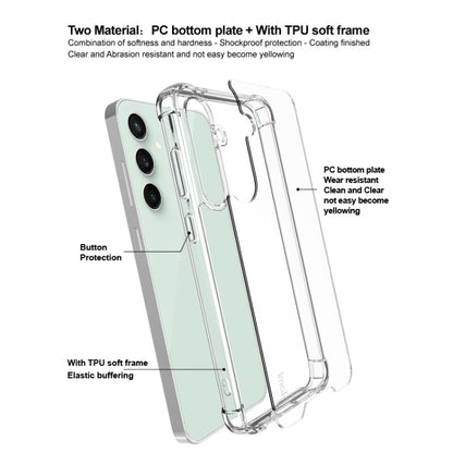 For Samsung Galaxy S24 FE 5G IMAK Space Shield PC + TPU Airbag Shockproof Phone Case(Transparent) - Galaxy Phone Cases by imak | Online Shopping South Africa | PMC Jewellery | Buy Now Pay Later Mobicred