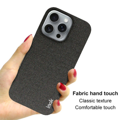 For iPhone 16 Pro imak Ruiyi Series Cloth Texture PU + PC Phone Case(Black) - iPhone 16 Pro Cases by imak | Online Shopping South Africa | PMC Jewellery | Buy Now Pay Later Mobicred